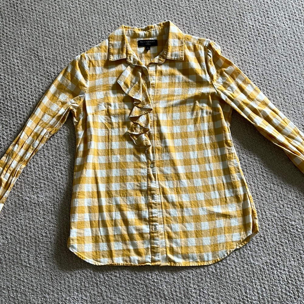 Banana Republic Check Button Down